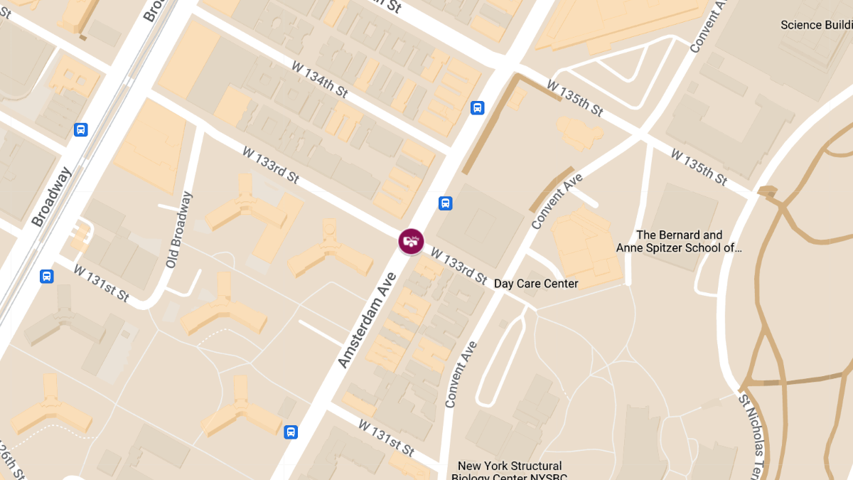Collision with Injuries at Amsterdam Ave & W 133rd St