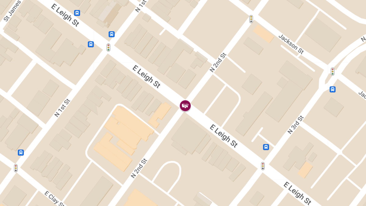 Collision with Injuries at E Leigh St & N 2nd St