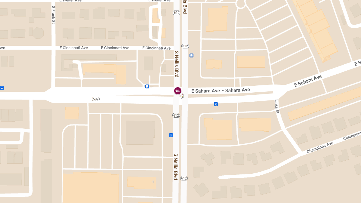 Collision with Injuries at E Sahara Ave & S Nellis Blvd