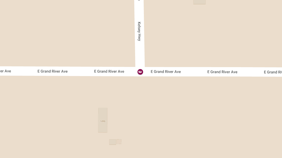 Collision with Injuries at Grand Riv Ave & Kelsey Hwy