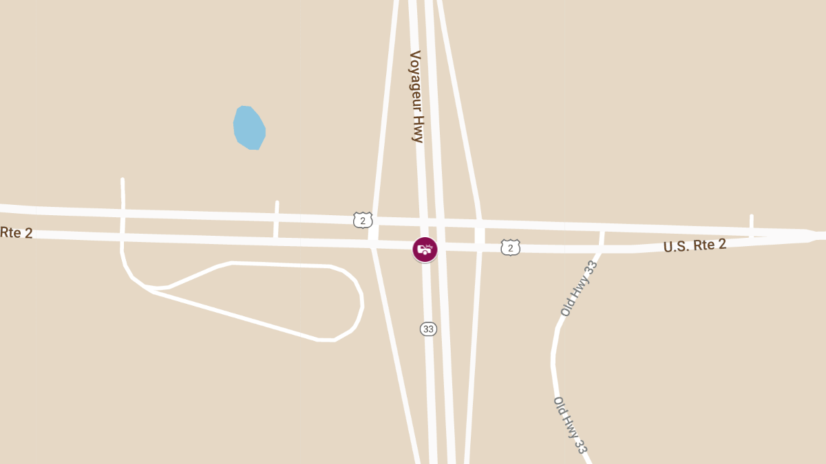 Collision with Injuries at Hwy 2 and Hwy 33