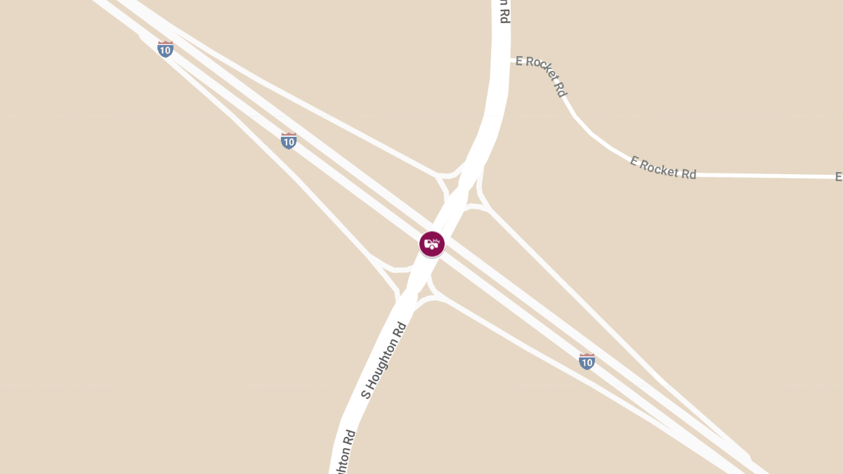 Collision with Injuries at I-10 W & S Houghton Rd