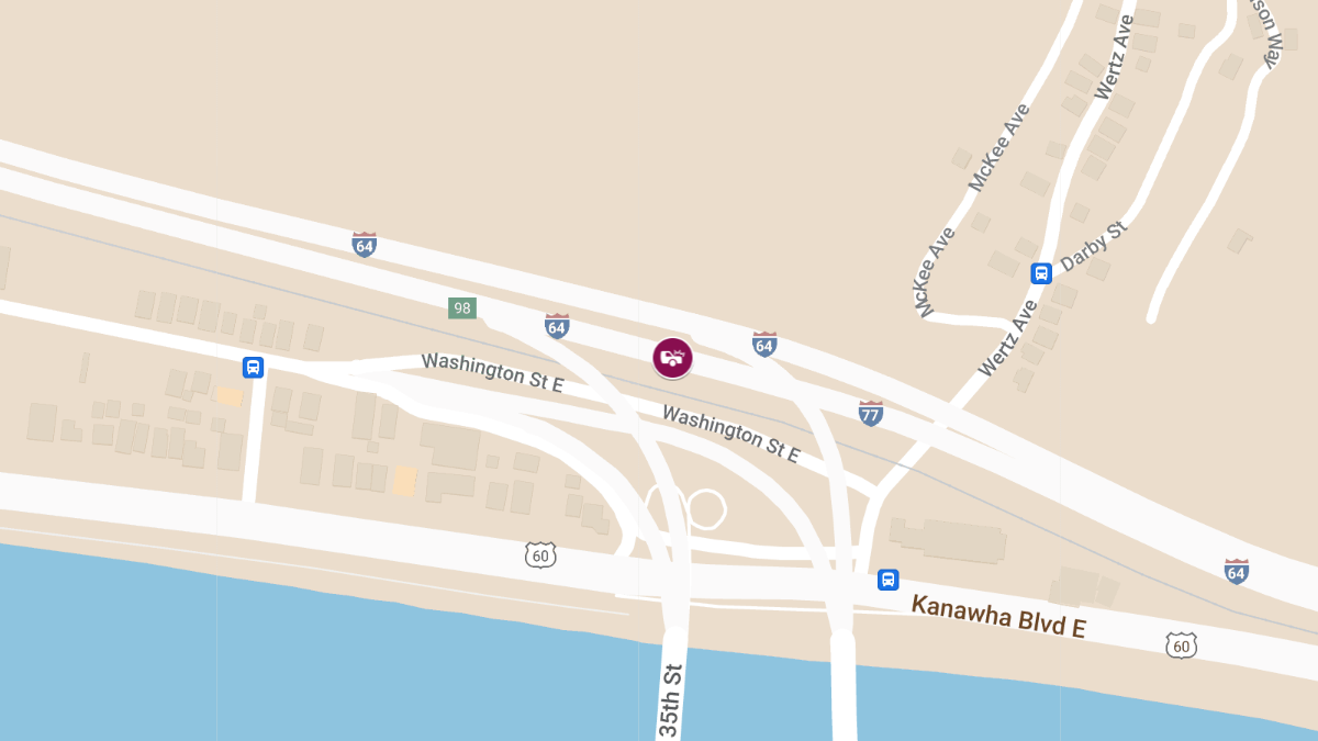 Collision with Injuries at I-77 S & 35th St Bridge Exit