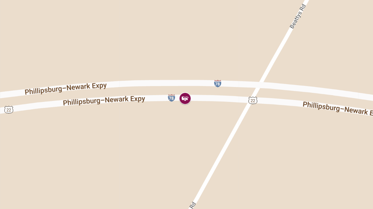 Collision with Injuries at I-78 W/B MM 4.8