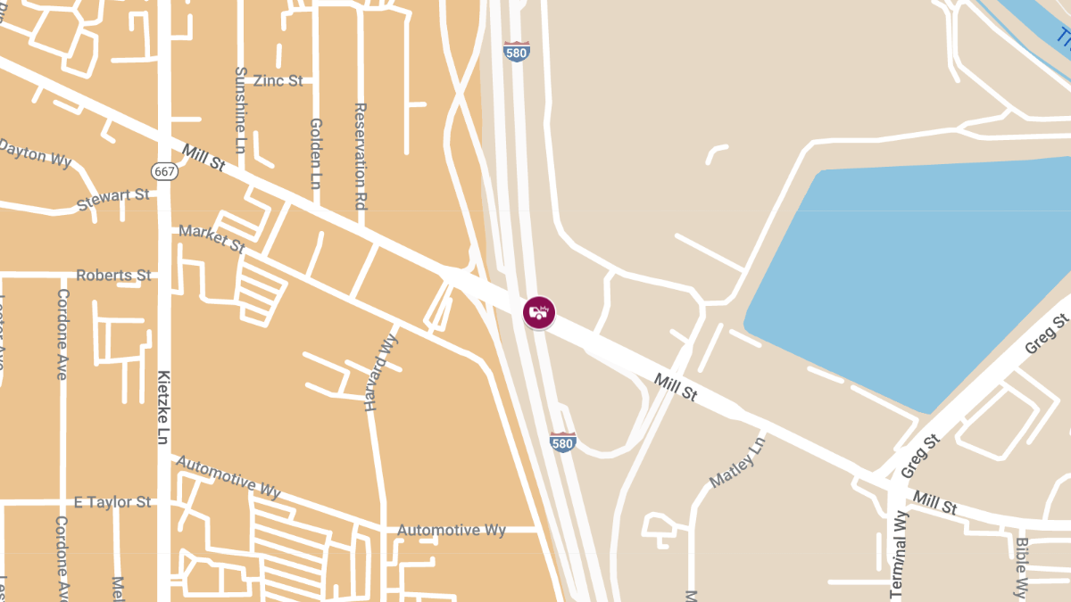 Collision with Injuries at IR580 S and Mill St