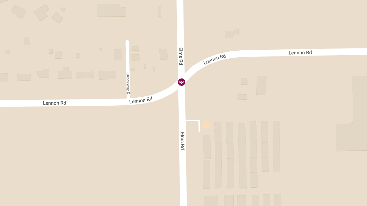 Collision with Injuries at Lennon Rd & S Elms Rd