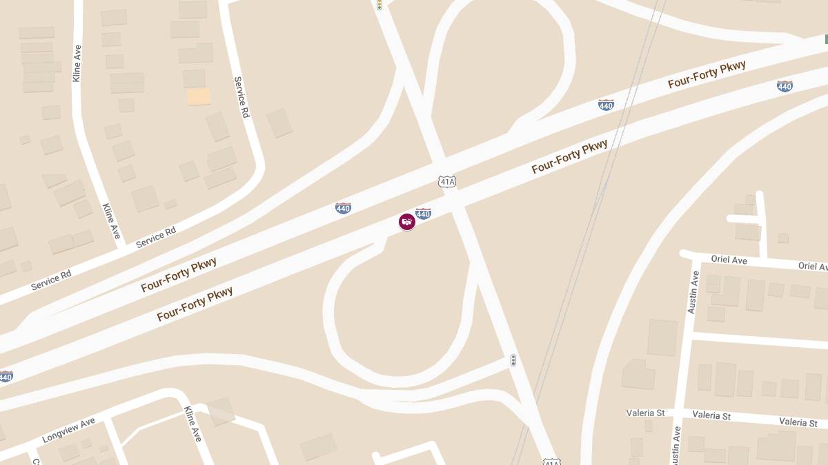 Collision with Injuries at MM 7.4 on I-440 E near Nolensville Pike Entry to I-24 W