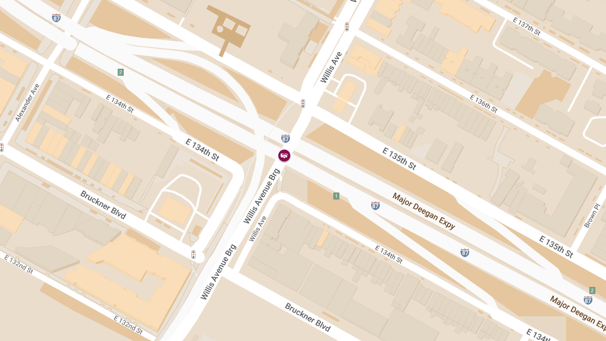 Collision with Injuries at Major Deegan Expy N & Willis Ave