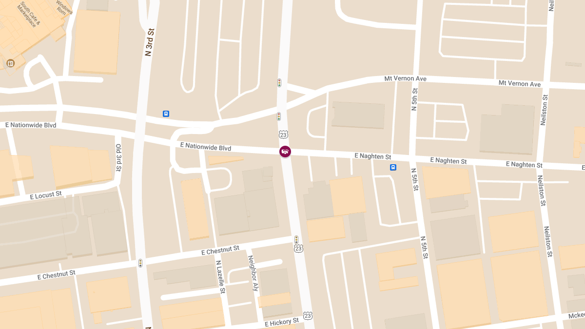 Collision with Injuries at N 4th St & E Naghten St