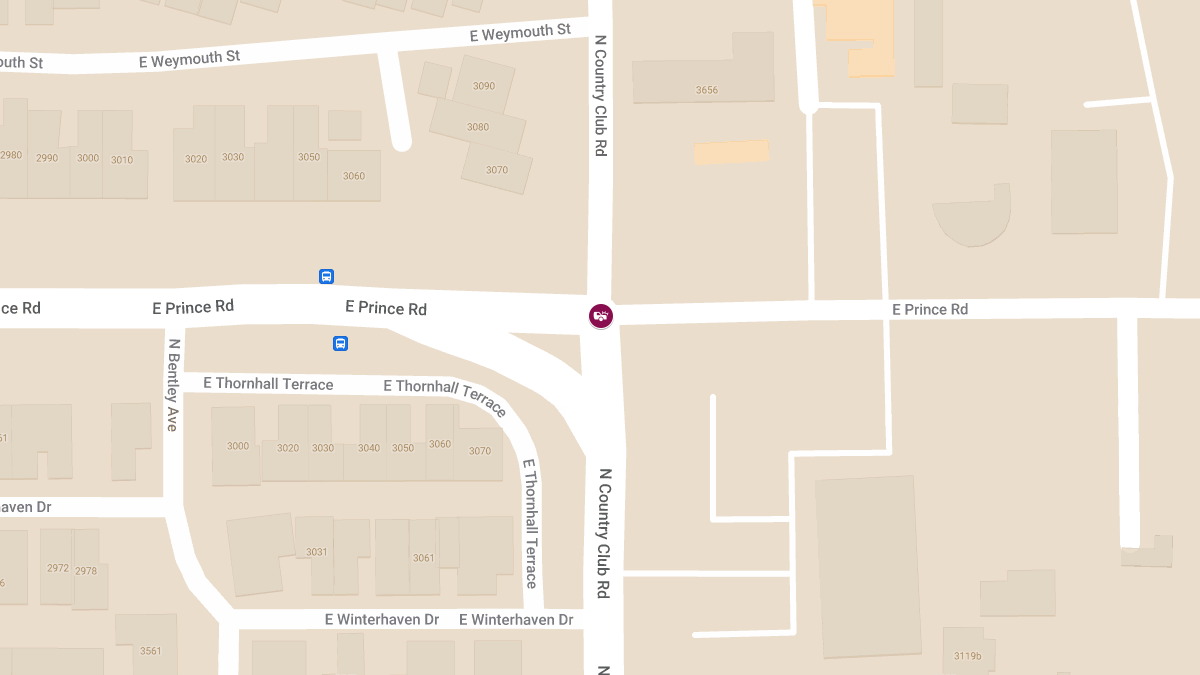 Collision with Injuries at N Country Club Rd & E Prince Rd