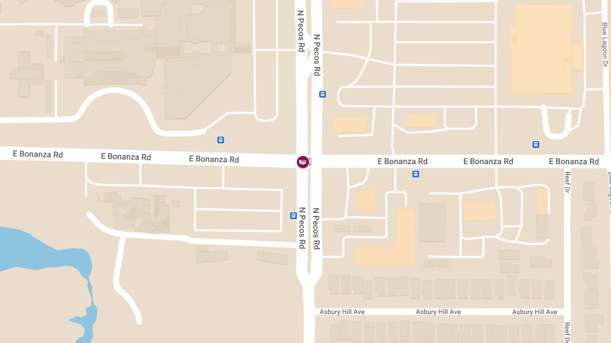 Collision with Injuries at N Pecos Rd & E Bonanza Rd