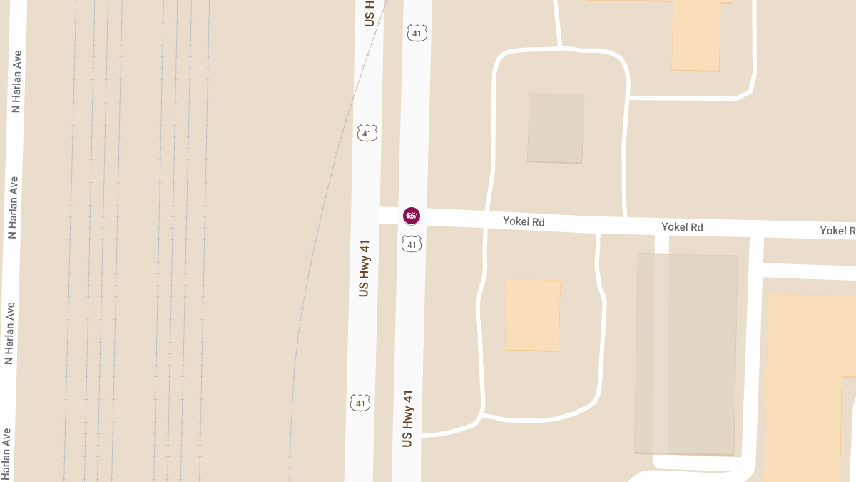 Collision with Injuries at NB Hwy 41 & Yokel Rd