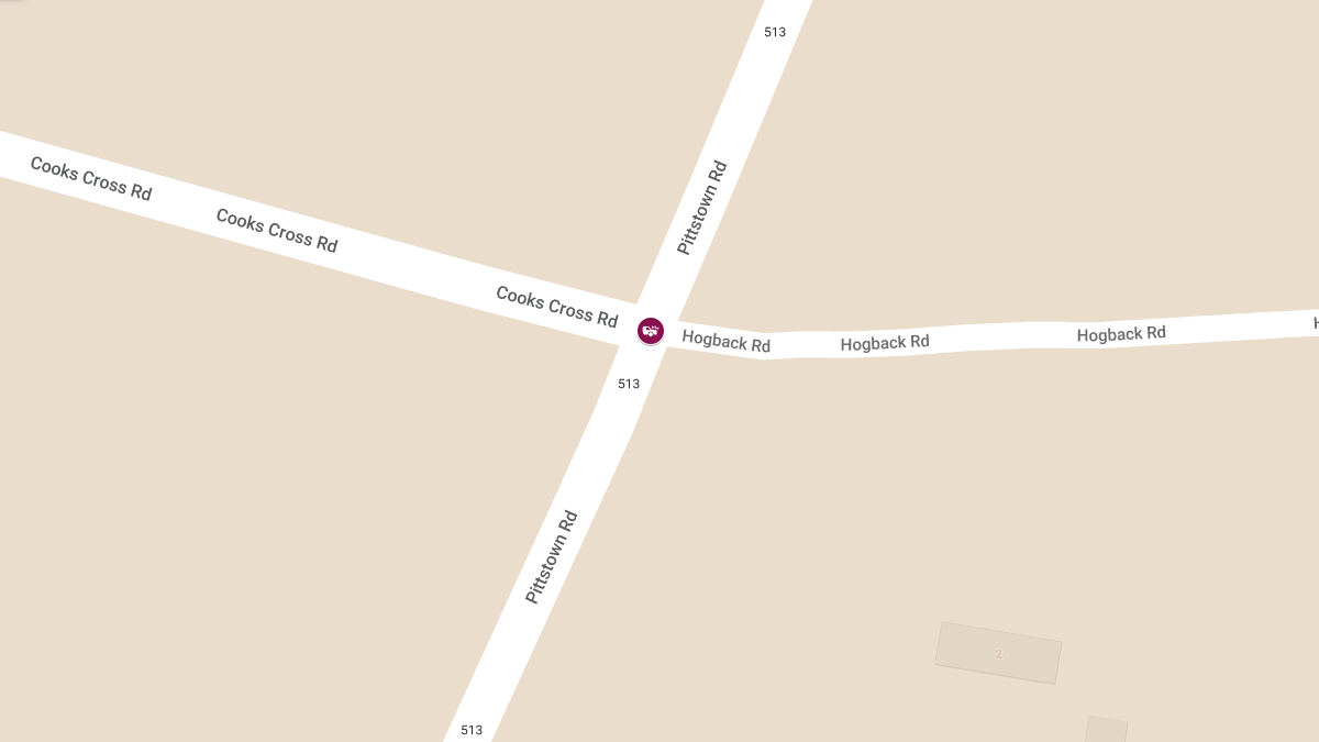 Collision with Injuries at Pittstown Rd & Hogback Rd