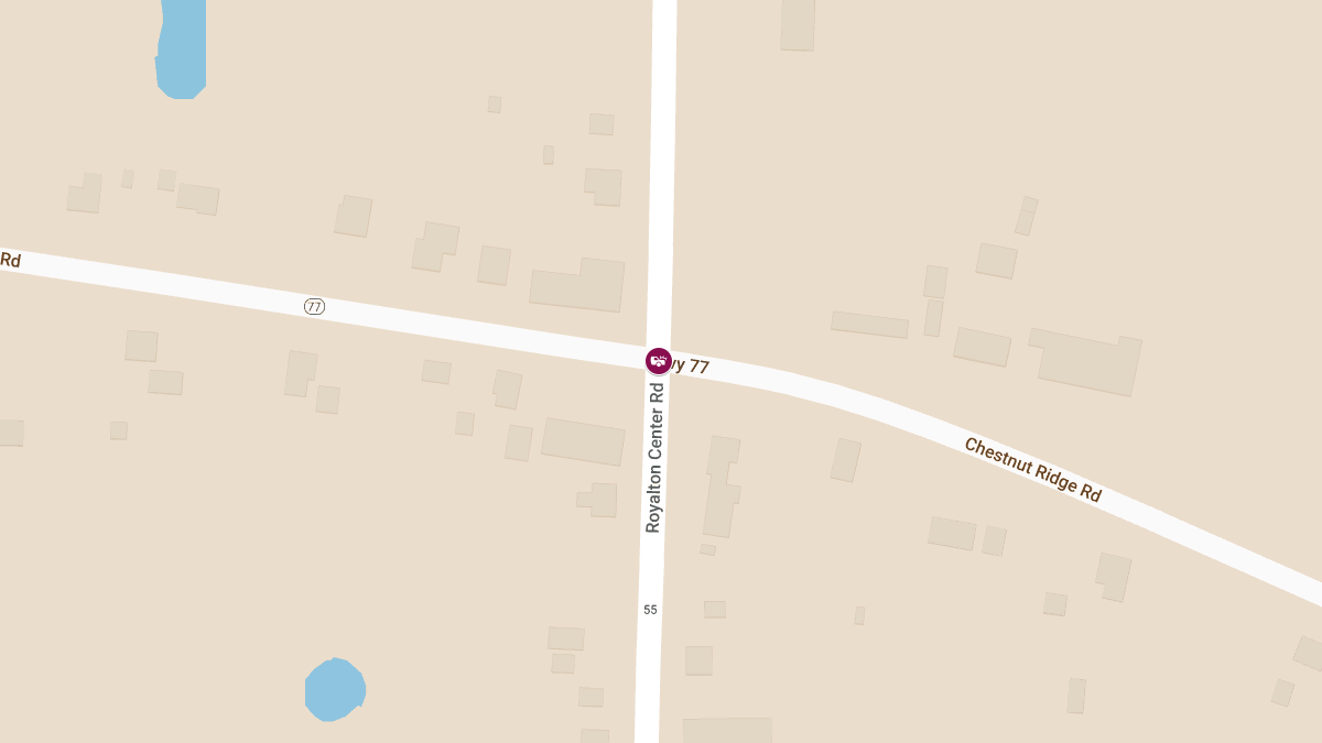 Collision with Injuries at Royalton Center Rd & Chestnut Ridge Rd