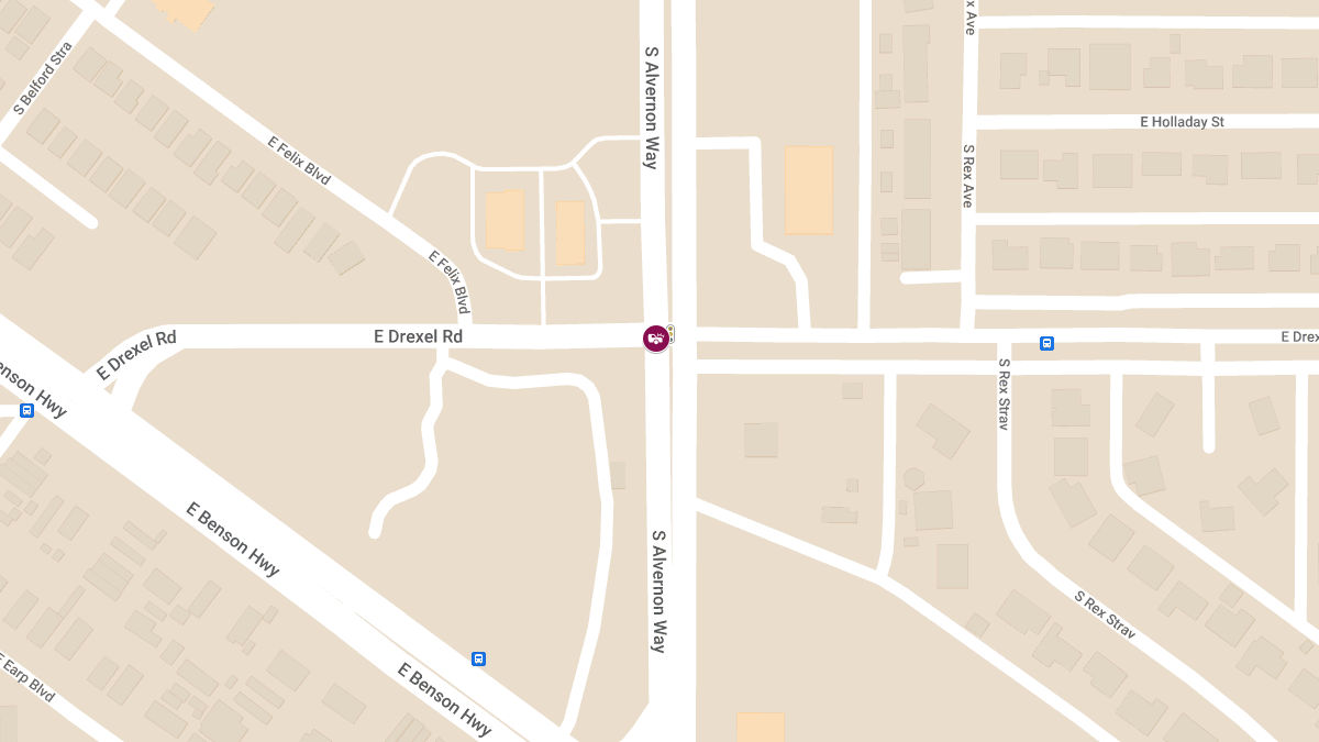 Collision with Injuries at S Alvernon Way & E Drexel Rd