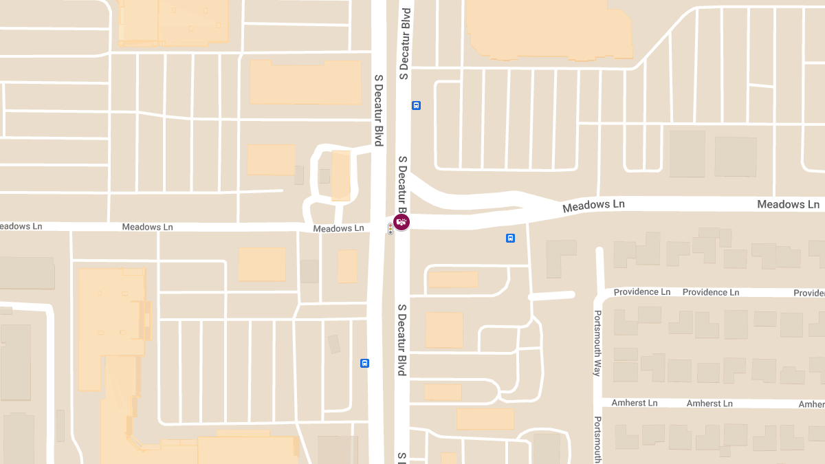 Collision with Injuries at S Decatur Blvd & Meadows Ln