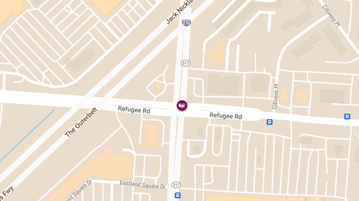 Collision with Injuries at S Hamilton Rd and Refugee Rd