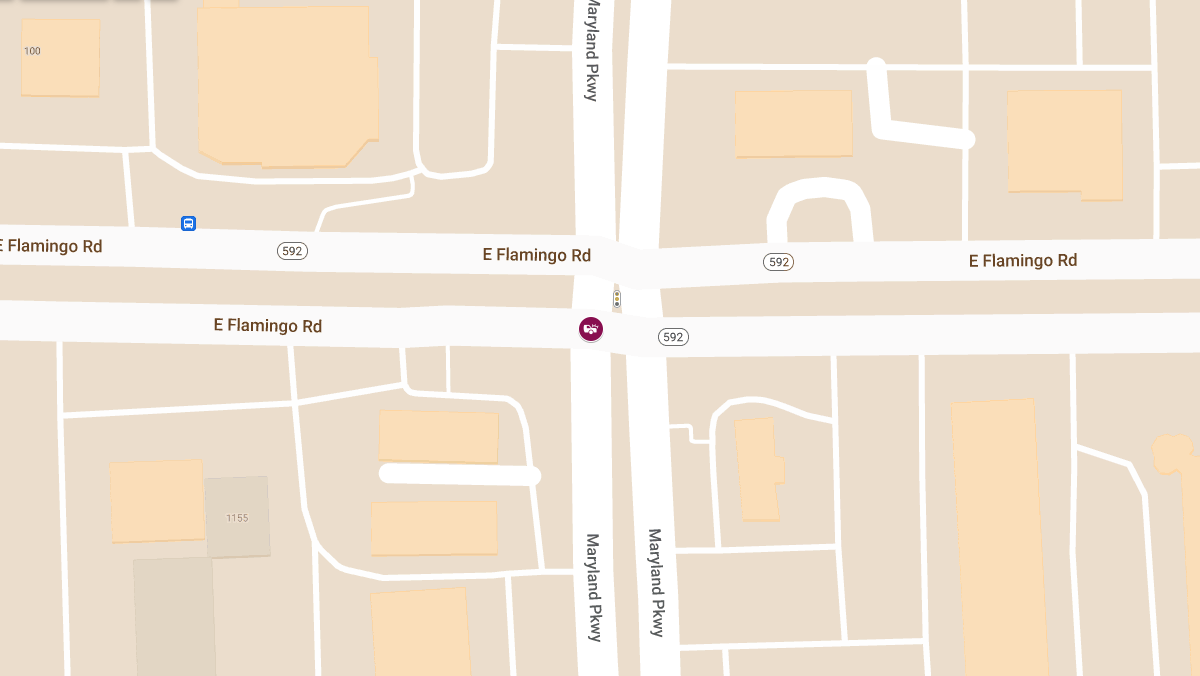 Collision with Injuries at S Maryland Pkwy & E Flamingo Rd