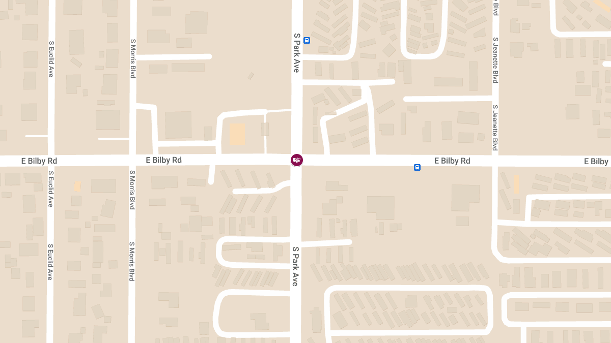 Collision with Injuries at S Park Ave & E Bilby Rd