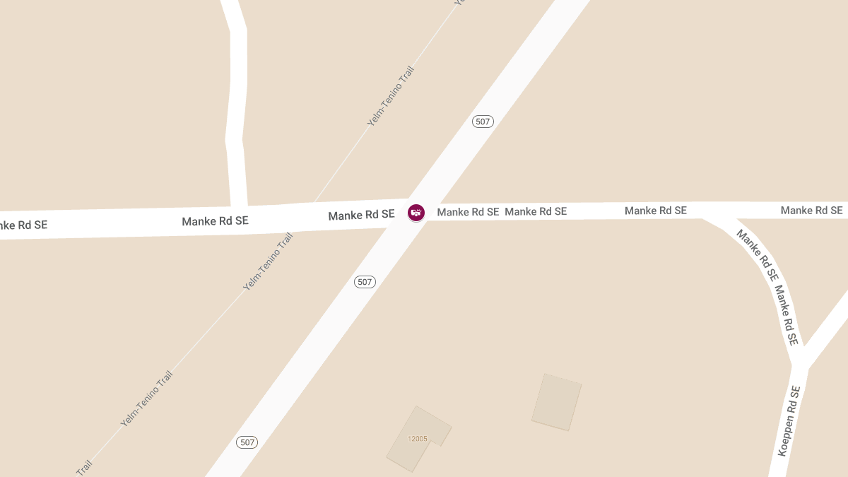 Collision with Injuries at SR 507 & Manke Rd SE
