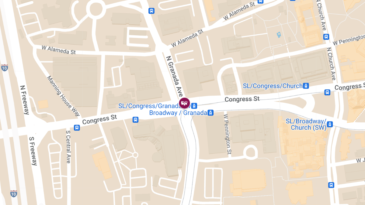 Collision with Injuries at W Congress St & N Granada Ave