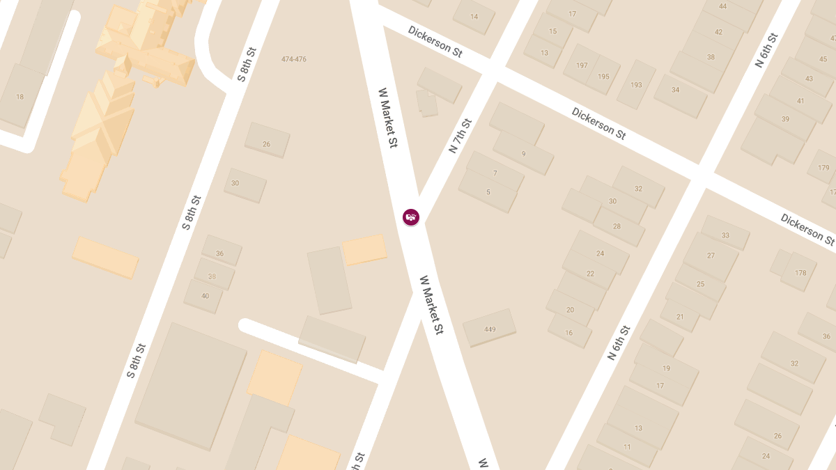 Collision with Injuries at W Market St and S 7th St