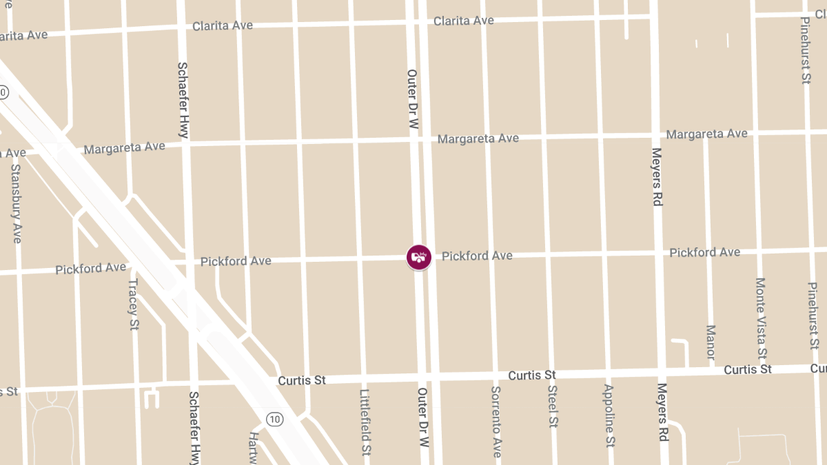 Collision with Injuries at W Outer Dr & Pickford Ave