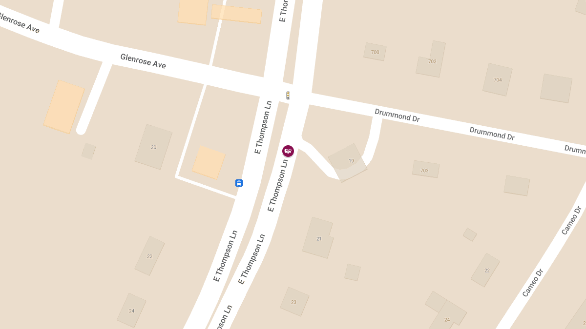 Collision with Injuries on E Thompson Ln