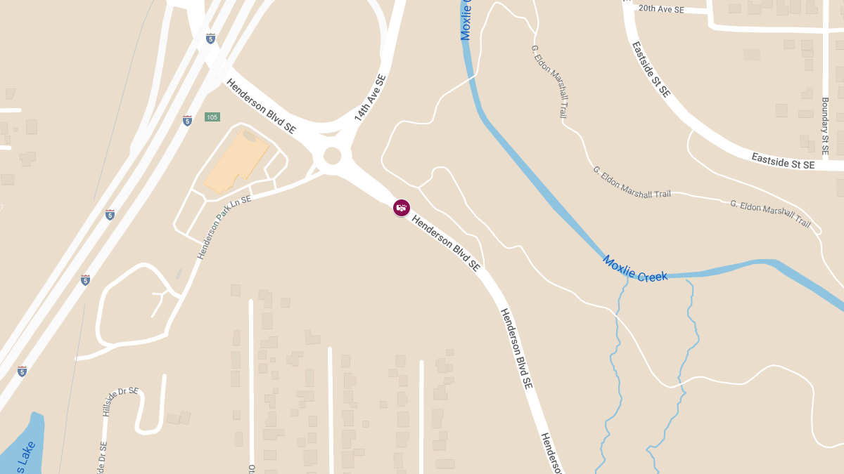 Collision with Injuries on Henderson Blvd SE near Watershed Park