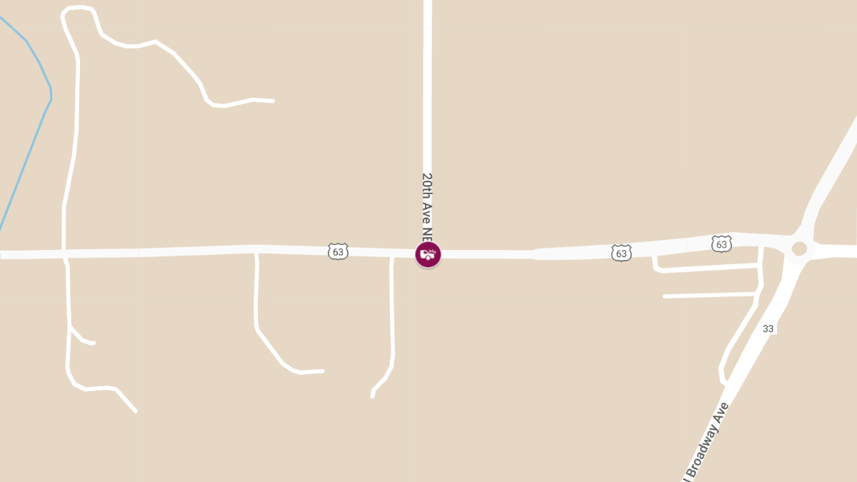 Collision with Injuries on Highway 63 at 20th Ave NE