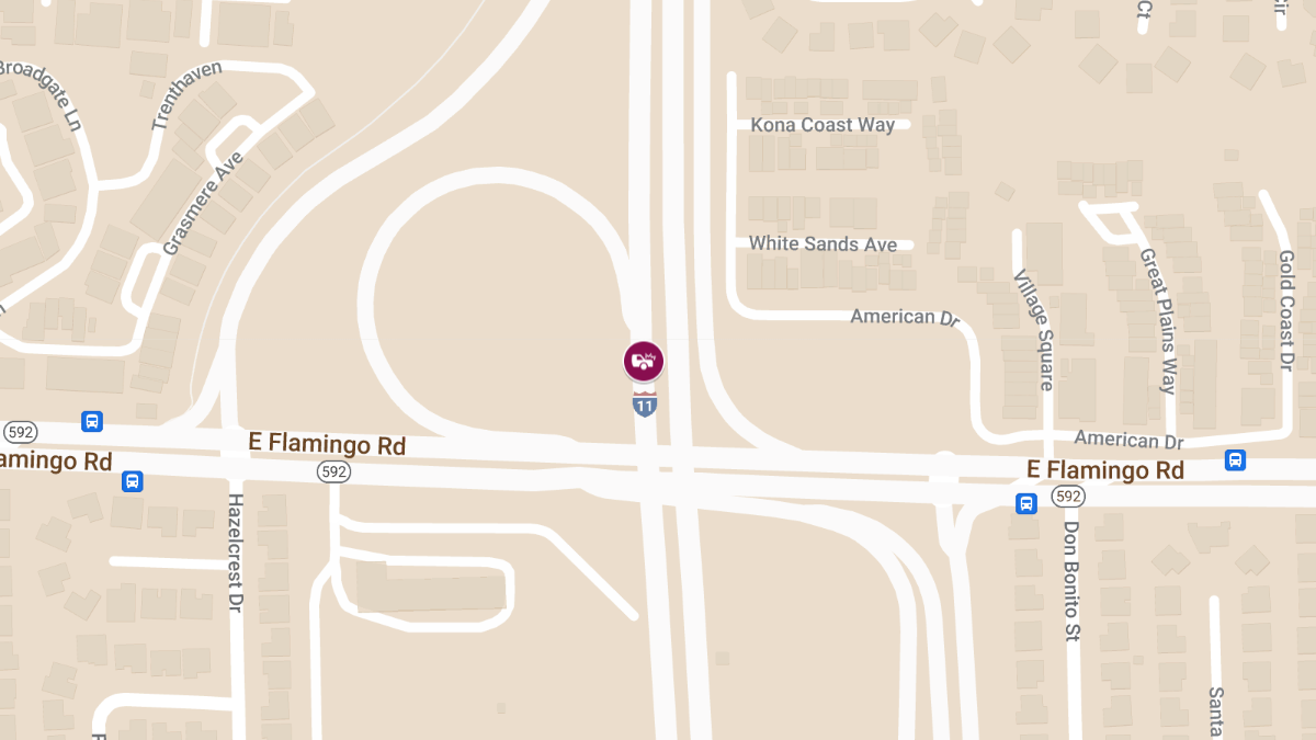 Collision with Injuries on I-11 North at Flamingo Rd