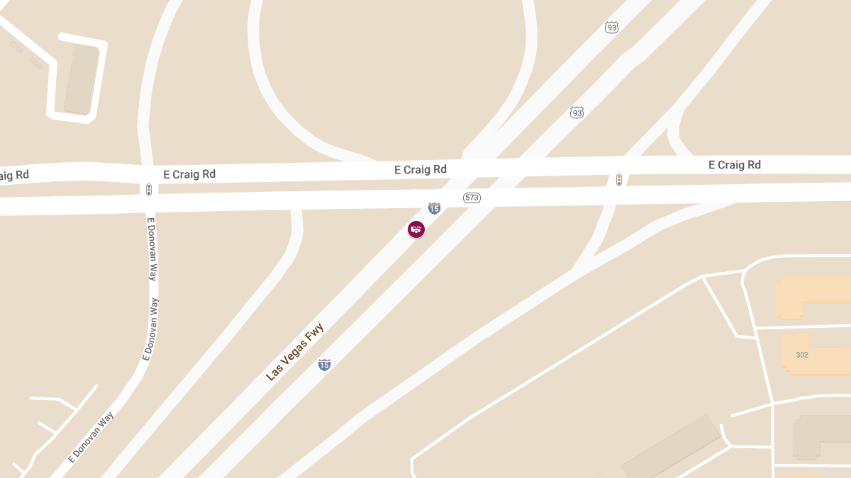 Collision with Injuries on I-15 S near Craig Rd