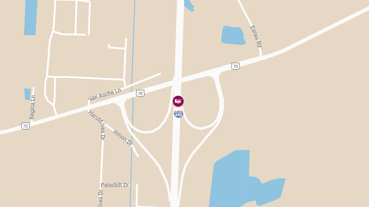 Collision with Injuries on I-440 Near Mile Marker 1.4