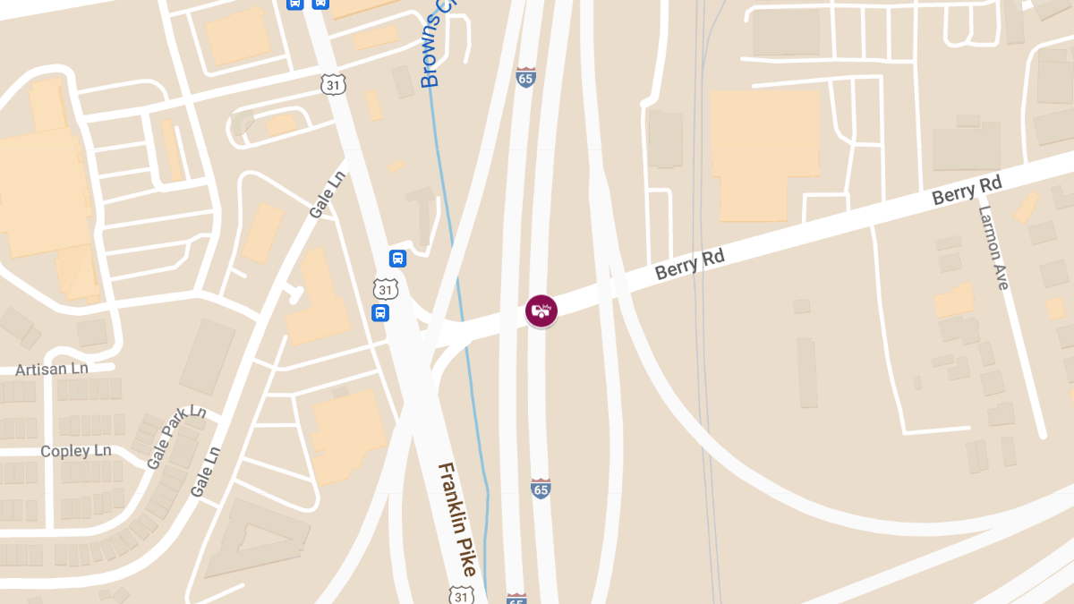 Collision with Injuries on I-65 N at Berry Rd