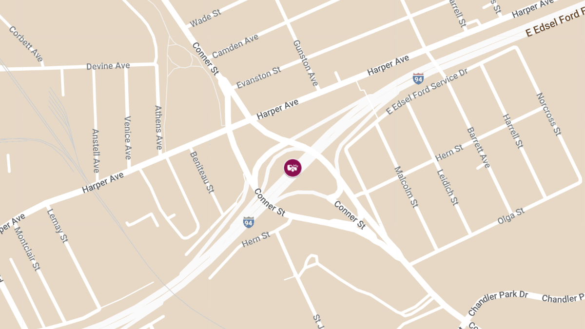 Collision with Injuries on I-94 W at Conner St