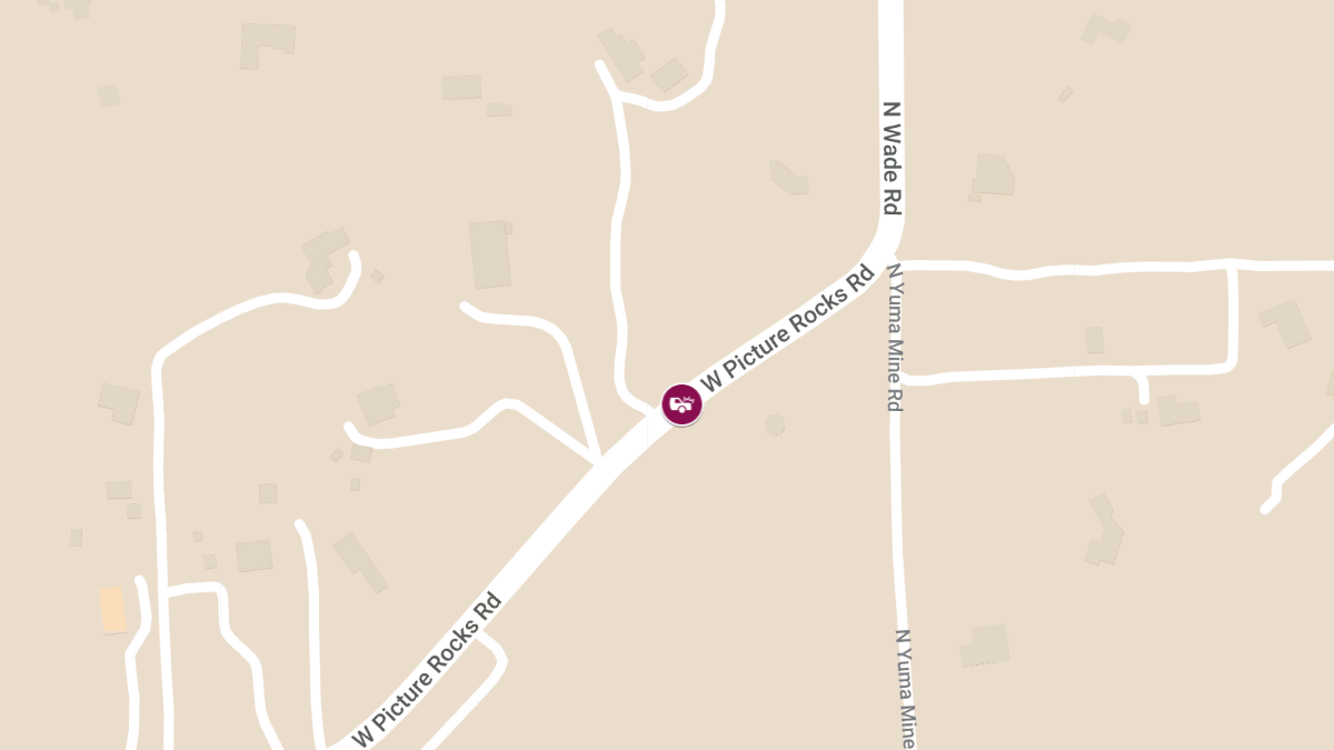 Collision with Injuries on Picture Rocks Rd West of Wade