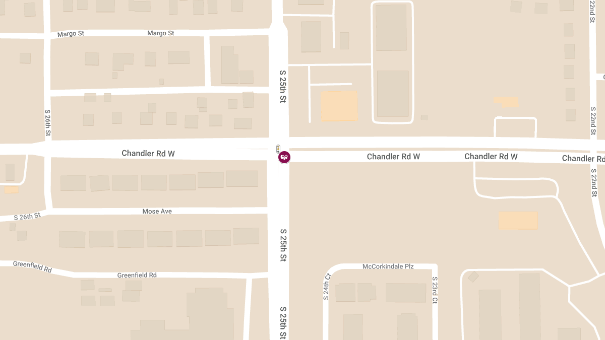 Collision with Injury at 25th St & Chandler Rd