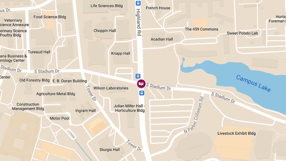 Collision with Injury at South Stadium Rd & Highland Rd