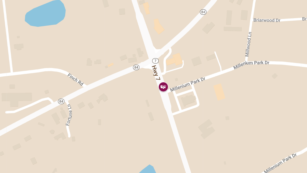 Collision with Injury on NB State Highway 7 near State Highway 84