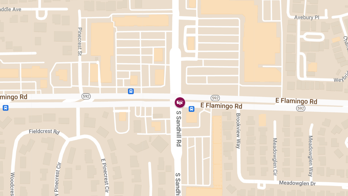 Collsion at E Flamingo Rd and S Sandhill Rd Causes Injuries