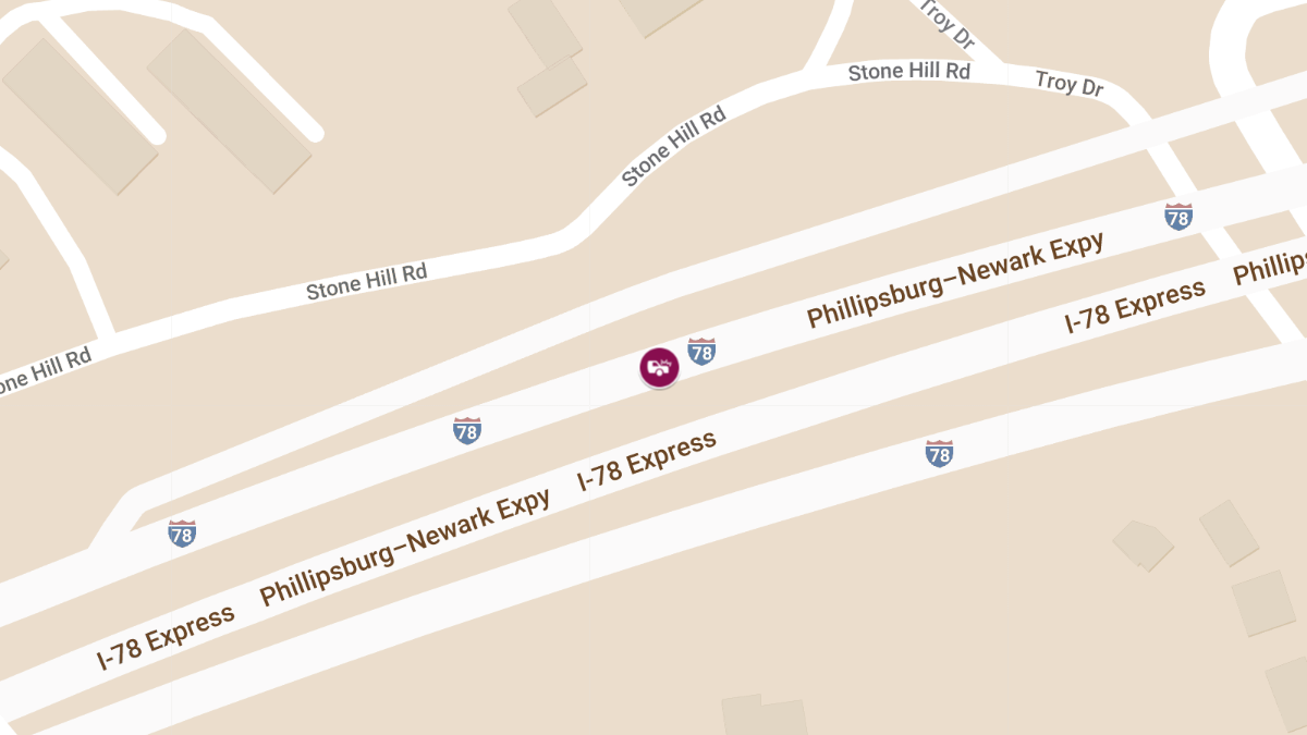 Crash Closes I-78 Local Lanes Eastbound Ramp to Exit 48, Injuries Reported