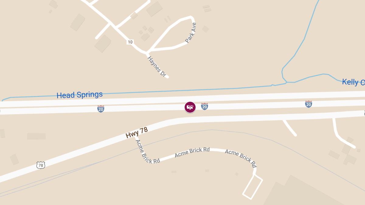 Crash Involving Police Vehicles on I-20 at Mile Marker 146