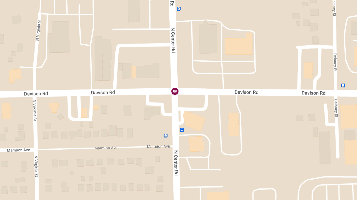 Crash With Injuries at Davison Rd & N Center Rd