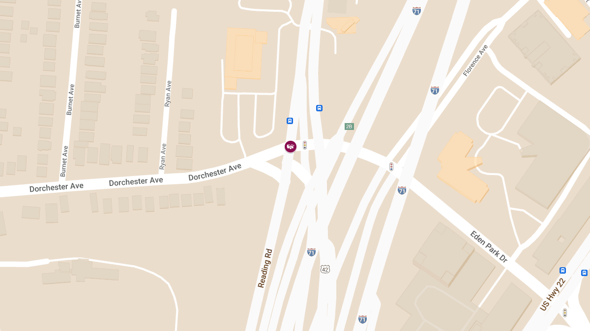 Crash With Injuries at Dorchester Ave & Reading Rd in Mt. Auburn