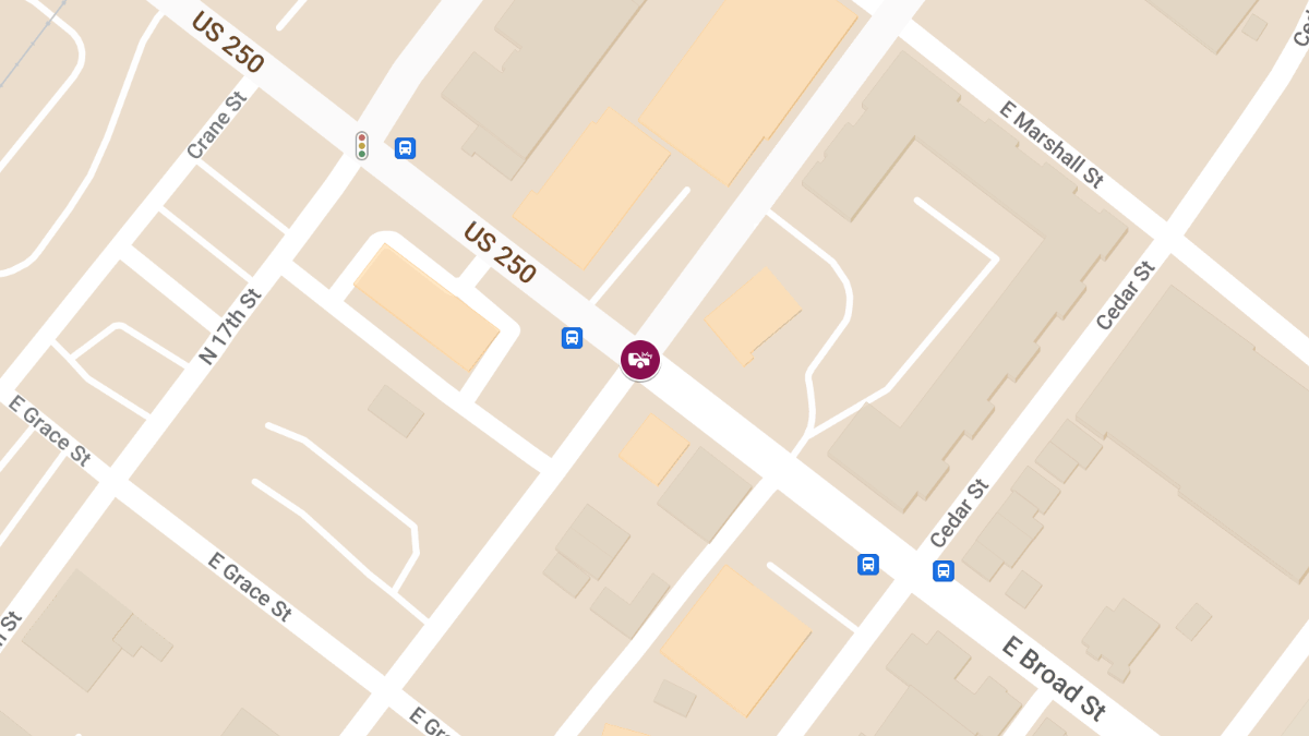 Crash With Injuries at E Broad St & Oliver Hill Way