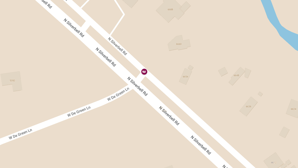 Crash With Injuries at Silverbell Rd & De Green Ln