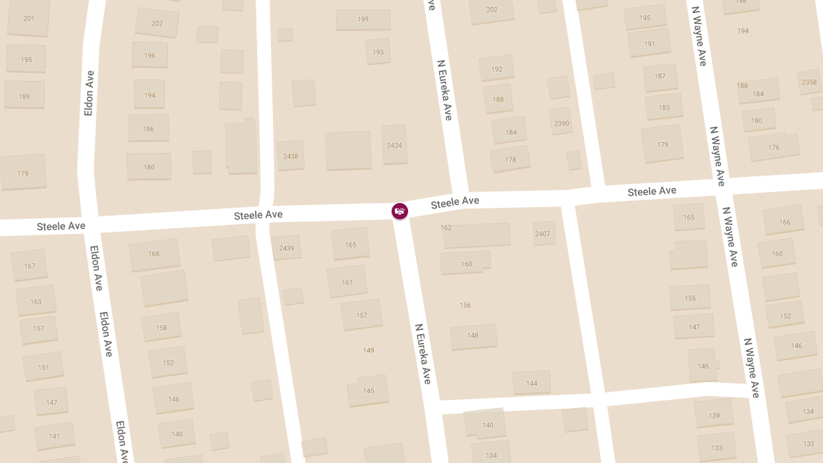 Crash With Injuries at Steele Ave & N Eureka Ave in Greater Hilltop