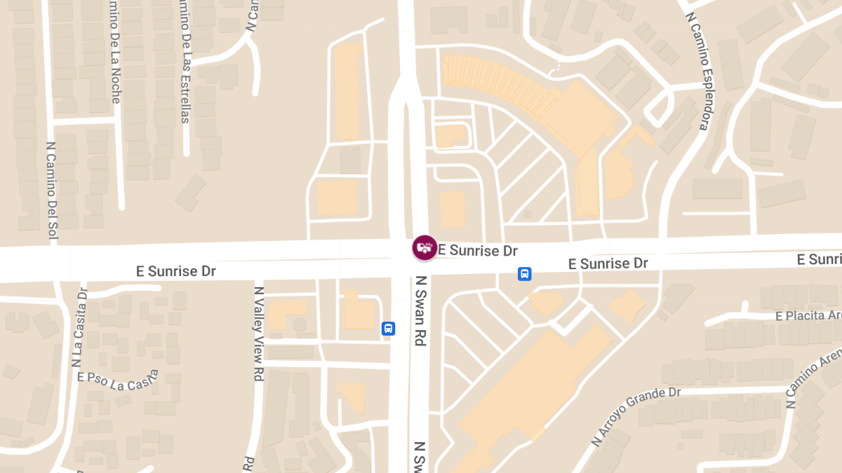 Crash With Injuries at Swan Rd & Sunrise Dr
