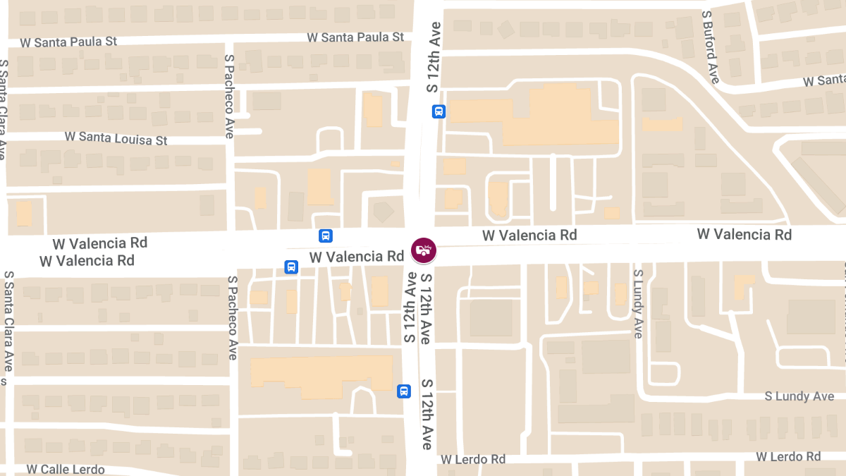 Crash With Injuries at Valencia Rd & 12th Ave