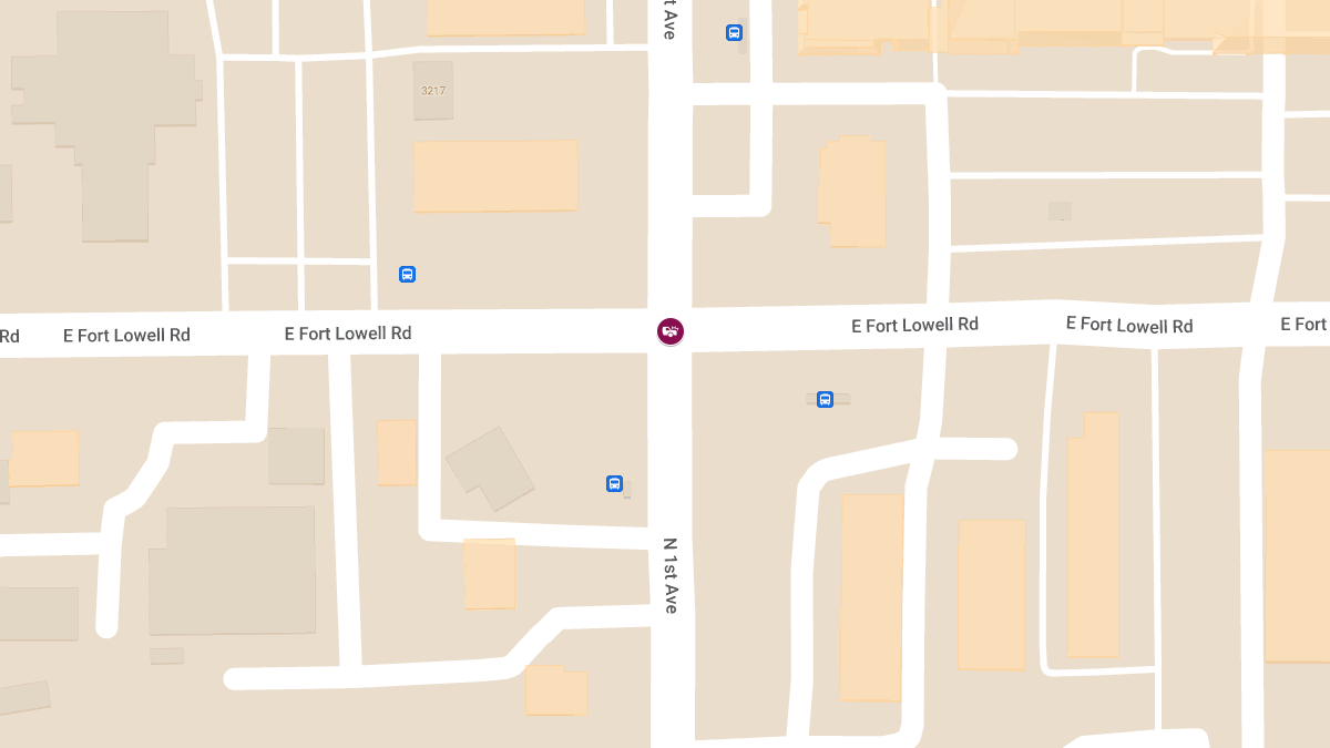 Crash at E Fort Lowell Rd & N 1st Ave